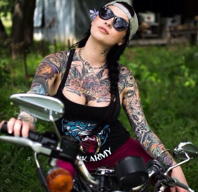 Motorcycle tattoo design by RideOut community member