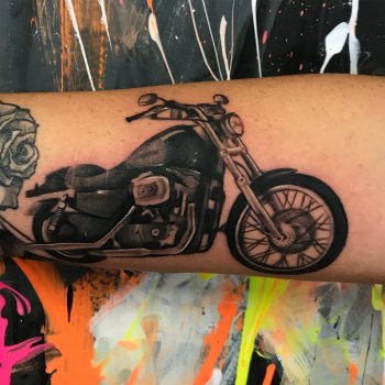 Motorcycle tattoo design by RideOut community member